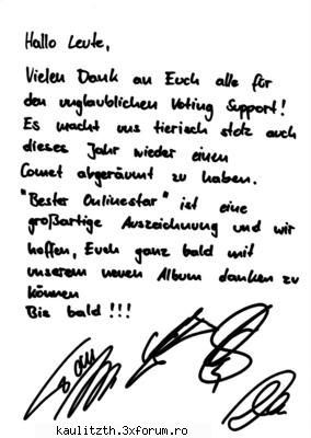 Tokio hotel comet 2009 - mereu n multzumesc - → Ştiri