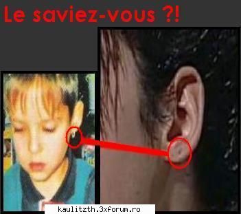 pe langa poza d cand era mic..in care se vede clar ca are cercel..am gasit sa`l vad cu o pereche de