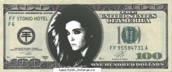 funny tokio hotel - mdea....Bill p bancnota ce bine a ajuns - → Tokio Hotel